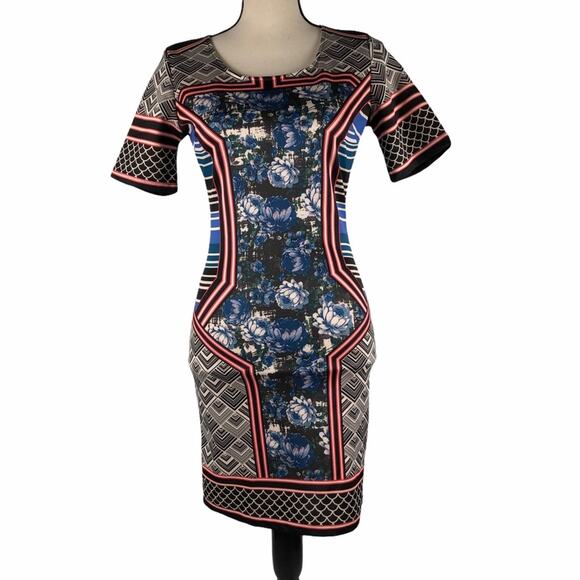 Abstract print dress  by Crazy Tomato size small - Picture 3 of 8